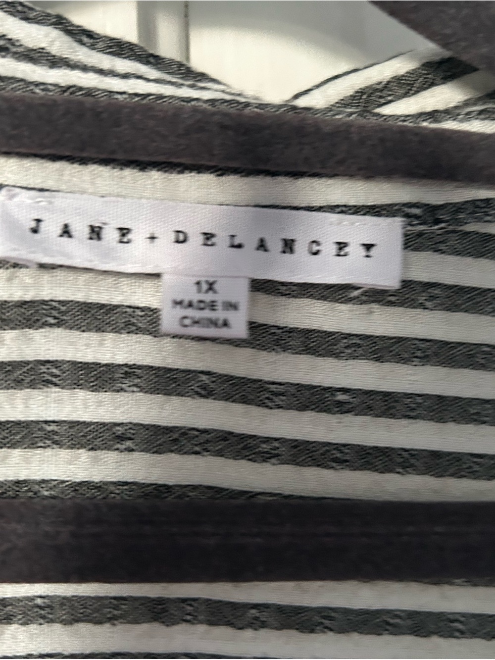 Jane and Delancey Black and White Striped Shirt Dress- never worn - Picture 3 of 5